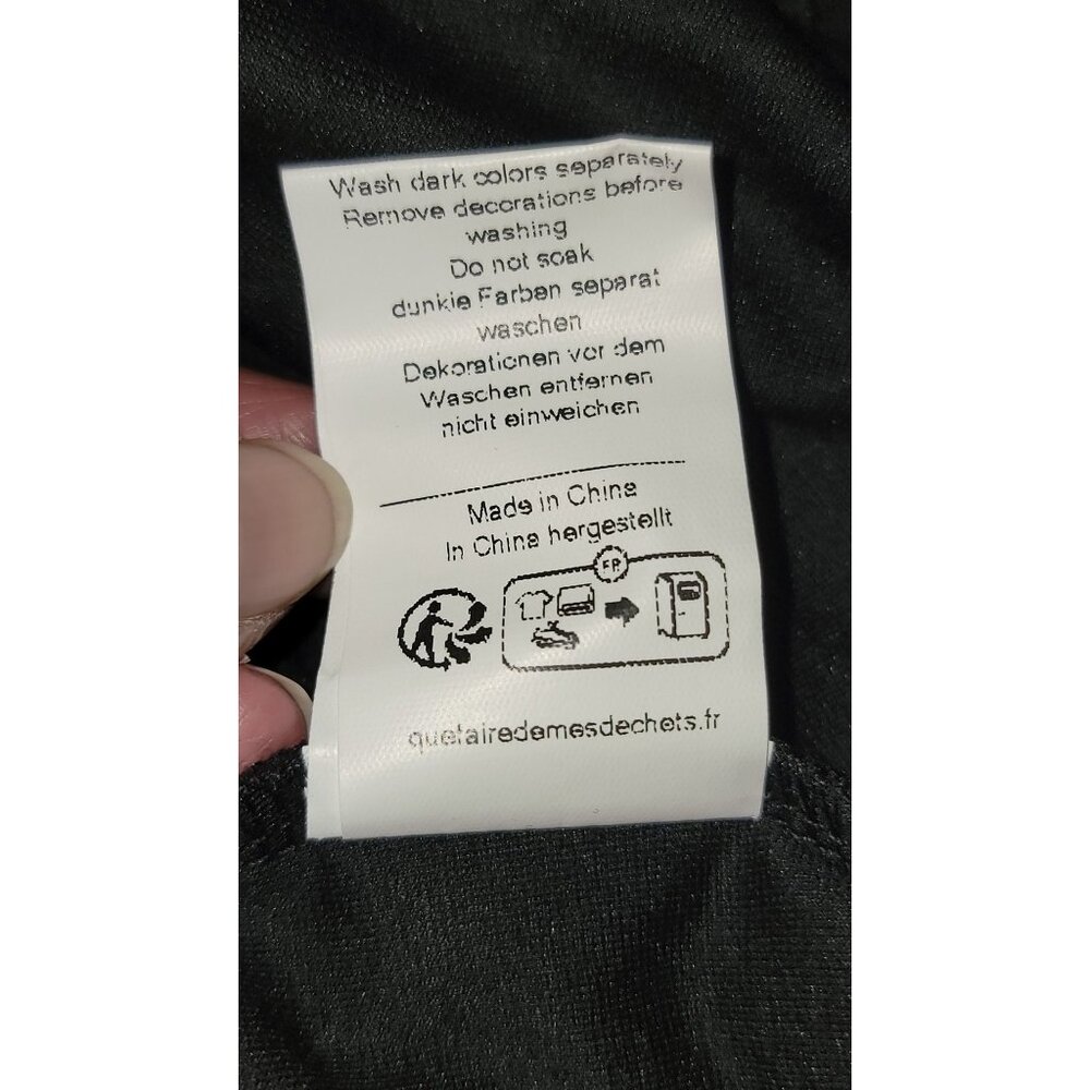 Grace Karin Womens Black Sheer Sleeve V-Neck Dress Size L - Picture 5 of 5